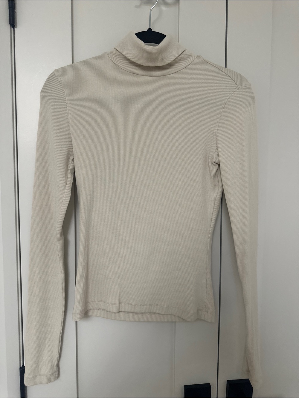Dynamite Cream Turtleneck Long Sleeve Top
